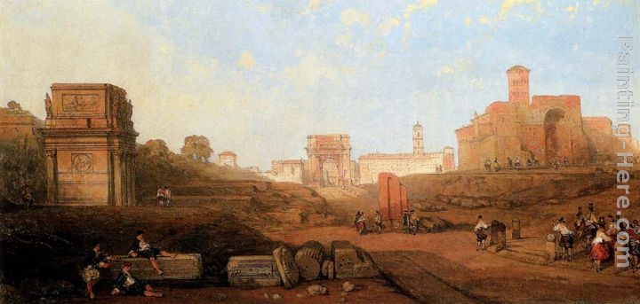 David Roberts The Approach To The Forum